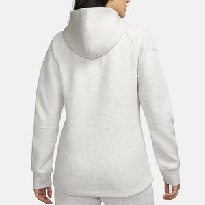 Vente en gros de sweats à capuche zippés pour femmes, personnalisables, vierges, en molleton épais, à épaules tombantes, noirs, coupe courte, de haute qualité - Product Image 3