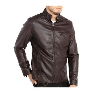 Chaqueta de Cuero Genuino de Piel de Vaca para Hombre, Unisex, Invierno 2026, Diseño Color Block, Personalizable, Alta Calidad, Impermeable, Resistente al Viento, Venta al Por Mayor - Product Image 1