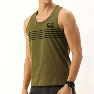 เสื้อกล้ามถักแบบสั่งทำพิเศษ ระบายอากาศได้ดี แห้งเร็ว สำหรับผู้ชาย ออกกำลังกาย ใส่เล่นกีฬา ผ้าฝ้าย 100% คุณภาพสูง - Product Image 3
