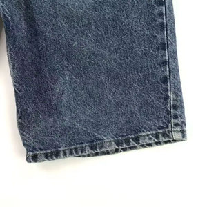Shorts en jean Y2K pour hommes, coupe droite, longueur genou, style décontracté streetwear, jorts amples, vente en gros, personnalisables OEM - Product Image 4