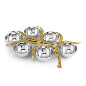 Bol à fruits en aluminium, centre de table moderne, luxe décoratif, or, écologique, durable, 2026 Saleem International - Product Image 3