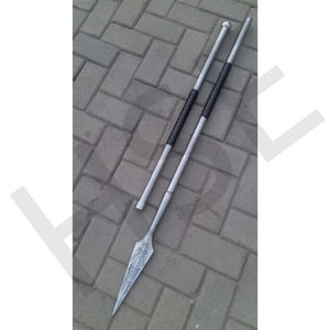 Lance forgée à la main avec gravure celtique – Lance en acier de style viking – Lame médiévale – Décoration de collection - Product Image 6