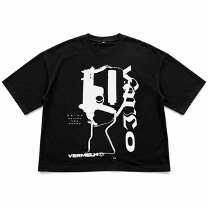 T-shirt blanc pour homme grande taille, manches courtes, col rond, style streetwear, imprimé lettres, jersey en coton - Product Image 3