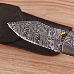 Couteau pliant EDC personnalisé en acier Damas, manche en bois de rose, fait main, verrouillage Liner Lock, pour la chasse et l'extérieur, qualité industrielle, garantie 1 an - Product Image 2