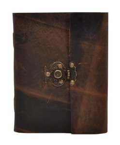 Agenda en cuir relié à la spirale, fait main, avec 120 feuilles - Édition cadeau - Product Image 2