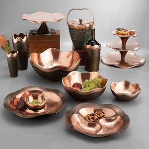 Elegante Centro de Mesa de Metal con Soporte de Cuernos Dorados y Frutero Plateado, para Decoración Moderna del Hogar, Mesas de Comedor y Hoteles - Product Image 6