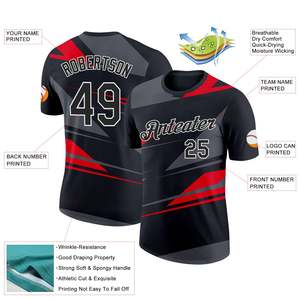 Maillot de baseball personnalisé de qualité supérieure pour l'exportation, vêtements d'équipe, tissu performant à séchage rapide, numéro de joueur personnalisé, fabricant OEM - Product Image 2