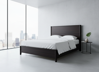 Cadre de lit moderne en bois de manguier écologique, taille Queen, meubles de chambre à coucher, fabrication artisanale sur mesure, OEM ODM, vente en gros, directement de l'usine