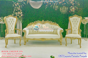 ชุดโซฟาแต่งงานดีไซน์หรูสำหรับตกแต่งเวทีงานวอลิมา เฟอร์นิเจอร์สำหรับที่นั่งเจ้าบ่าวเจ้าสาว โซฟาเจ้าบ่าวเจ้าสาวสุดหรู สไตล์อเมริกัน - Product Image 6