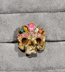 Bague en argent sterling 925 avec tourmaline rose, prix de gros REYES, bijoux fins plaqués or jaune 14 carats et rhodium, sur mesure - Product Image 5
