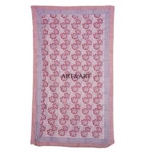 Pareo de Playa para Mujer 100% Algodón, Estampado a Mano, Pareo sin Mangas Cómodo para Chicas, Ligero - Product Image 4