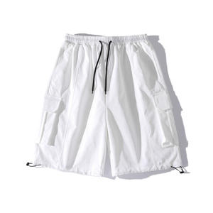 Pantalones Cortos Bermuda Estilo Urbano para Hombre, Tela de Lona Transpirable y de Secado Rápido, Cintura Media Elástica con Bolsillos - Product Image 2
