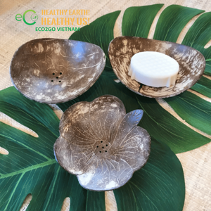 Eco2go Vietnam Jabonera de Cáscara de Coco Natural |   Accesorios de Baño para Montar en el Pared - Product Image 2