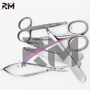 Pinzas Profesionales para Cejas de Acero Inoxidable RMI con Punta Inclinada para Manicura Cosmética, Ligeras y de Lujo - Product Image 5