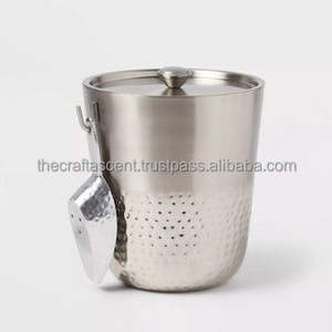 Cubo de Hielo de Metal Clásico Personalizado CRAFT ASCENT, de Acero Inoxidable, con Tapa, Capacidad de 3L, Ecológico, con Diseño Floral, para Bebidas - Product Image 3