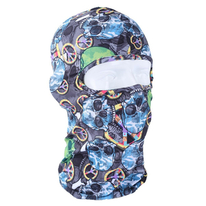 Masque facial à un trou imprimé par sublimation personnalisé pour adulte, en polyester, pour le cyclisme, la moto, les sports de plein air, le ski - Product Image 3