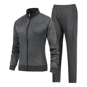 Women's Black Tracksuit Set Full Zip <b>Jacket</b> With White Stripe Side Pockets Jogger Pants Sporty Casual Autumn Wear - Product Image 4