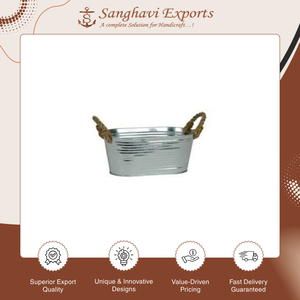 Super promotion sur des bacs à fleurs vintage de qualité supérieure, décoratifs, en acier galvanisé avec revêtement en poudre, pour plantes et bouteilles de vin. - Product Image 5