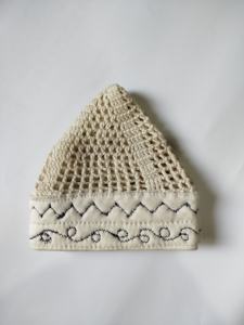 Gorro de Oración Musulmán Tejido a Mano, Kufi Kopiah, 100% Algodón Premium, Ecológico, Ajustable, Gorra Islámica - Product Image 5