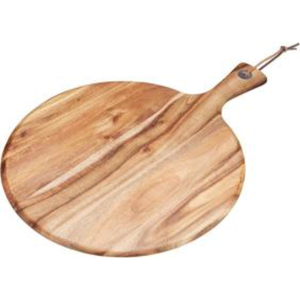 Planche à découper artisanale en bois d'olivier rustique avec poignée, écologique et antibactérienne, pour viande, légumes et fromages - Product Image 3