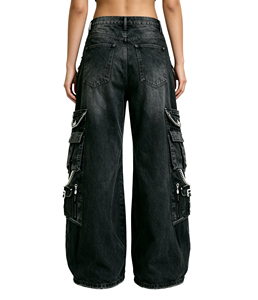Leather Pants Winter men Low Waist Straight Pattern Button Fly Closure High Street 2026 Custom Wholesale slim fit leather pants - Product Image 2