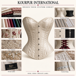 Corset en cuir véritable de haute qualité, nouveau design, fabriqué au Pakistan, pour femmes, sculptant le corps, sans couture, antibactérien, séchage rapide, TNT - Product Image 5