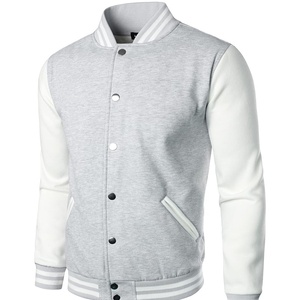 Cómoda chaqueta universitaria Lisa para hombre con logotipo personalizado, corte regular, béisbol, al por mayor tendencia de moda, informal, transpirable - Product Image 6