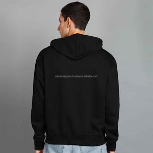 Nardon Apparel Hiver Lourd Épais Solide Couleur Hoodies Unisexe Coton Polaire Imprimé Personnalisé OEM Service Sweatshirt Hommes - Product Image 2