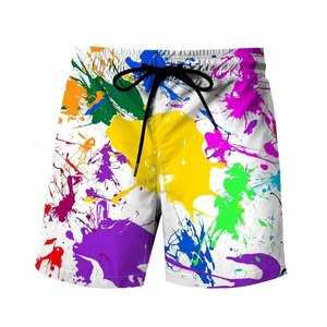 Pantalones Cortos Bermuda para Hombre, Estilo Urbano, Cintura Media, Cierre Elástico, Logotipo Frontal, Poliéster/Algodón, Secado Rápido, Transpirables - Product Image 2