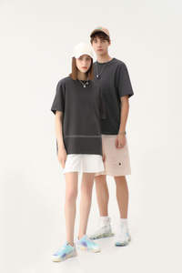 เสื้อยืด100% ผู้ชายและผู้หญิงสีพื้นโลโก้ออกแบบได้ตามต้องการ - Product Image 2