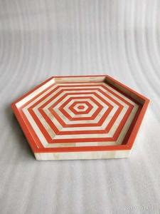 Plateau en os incrusté fait main de luxe pour le service, la table basse, la salle à manger, la décoration de la maison, les cadeaux, écologique, qualité supérieure - Product Image 2