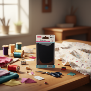 Bande élastique ILAN 100 mm 2 m noire pour artisanat et couture - Product Image 2