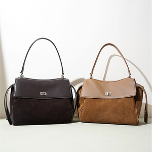 Bolsos Tote de Cuero Genuino para Mujer, Diseño Moderno, Cierre de Cremallera, Bolsos Cruzados de Hombro, Colores y Tamaños Personalizables - Product Image 6