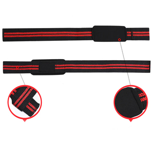 สายรัดยกน้ำหนักออกกำลังกายแบบปรับได้ ไม่ลื่น ผลิตจากผ้าฝ้ายผสมยางยืด พิมพ์โลโก้ได้ตามต้องการ รุ่น Heavy Duty TAKEKO TE-LS-0012 - Product Image 2