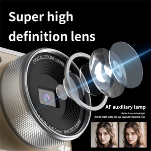 Cámara Digital Vintage 4K de Última Generación, 64MP con Autoenfoque, Zoom Digital 16x, Pantalla IPS de 3 Pulgadas, Batería de 1200mAh, Fácil de Usar para Estudiantes - Product Image 3