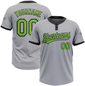 Camiseta de béisbol de dos botones, camiseta de béisbol sublimada, diseño personalizado, servicio OEM, proveedor mayorista - Product Image 4