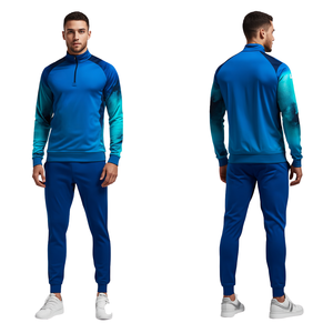 Survêtement pour homme tendance avec motif dégradé inspiré de l'aurore et caractéristiques de confort athlétique de qualité supérieure - Product Image 1