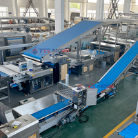 Ligne de production industrielle entièrement automatique de biscuits pour gaufrettes, craquelins et biscuits sandwich avec contrôle PLC