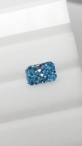 Diamante cultivado en laboratorio con corte radiante, color azul elegante, certificado por IGI, para la fabricación de joyas, piedra suelta, todos los tamaños disponibles a bajo precio. - Product Image 2