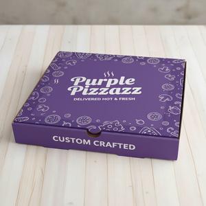 กล่องพิซซ่าพิมพ์ลายตามสั่ง บรรจุภัณฑ์ส่วนตัวสำหรับส่งพิซซ่า กล่องลูกฟูกสำหรับบรรจุอาหาร - Product Image 3
