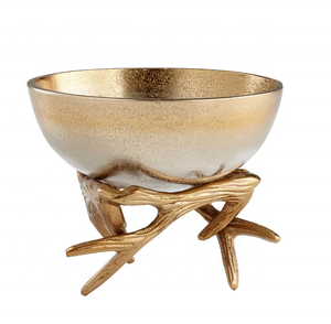 NUEVO DISEÑO MODERNO DECORACIÓN DE MESA CUENCO GRANDE BLANCO Y ORO PARA DECORACIÓN DEL HOGAR PARA CENTRO DE COMEDOR Y DECORACIÓN DE MESA - Product Image 5