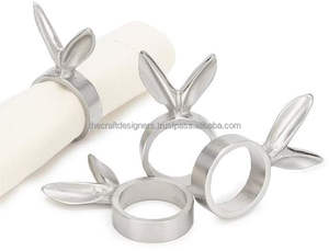 Labios y bigotes, servilleteros increíbles, servilleteros de aluminio fundido, hoteles y restaurantes, decoración de cena de boda, anillos de Metal - Product Image 6