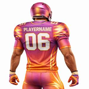 Uniforme de Fútbol Americano Fresh Drop, Diseño Moderno 2026, Sublimación en Degradado, Uniforme de Fútbol Americano para Club Universitario - Product Image 3