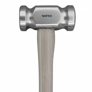 Martillo de Forja de Lujo de Alta Calidad, 1 LB 10 OZ, Bien Equilibrado, Cabeza de Acero Pulido de Doble Cara, Mango de Madera, Herraduras - Product Image 1