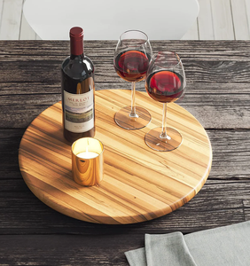 Plateau tournant Lazy Susan en bois pour table à manger, plateau de service rond pour cuisine, support Lazy Susan très populaire - Product Image 1