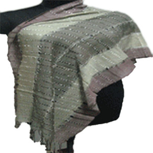 Écharpes et foulards longs pour femmes en coton 100% pour l'été, motif à carreaux écologique - Product Image 1