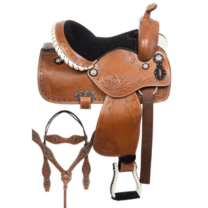 Couverture de selle de cheval western de haute qualité en cuir premium et coton, tailles et couleurs personnalisées, fabriquée au Pakistan, pour selle Visitor - Product Image 2