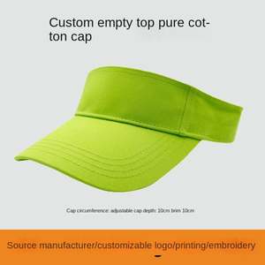 Gorra de Sol Deportiva para Mujer, Transpirable, con Visera y Parte Superior Abierta, para Verano y Actividades al Aire Libre, con Logotipo Personalizable Bordado - Product Image 3