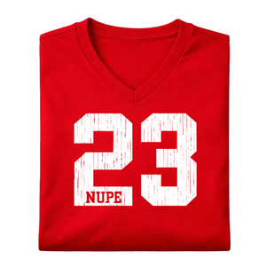 T-shirt à col en V Kappa Alpha Psi numéro 23, vêtements de fraternité grecque avec motif audacieux, confort premium et coupe élégante - Product Image 6