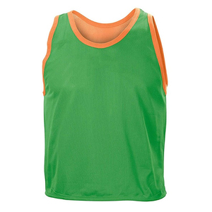 Chaleco Deportivo Unisex sin Mangas, Cuello Redondo, Transpirable, de Secado Rápido, Color Naranja y Verde Sólido, para Todas las Temporadas, Ajuste para Adultos - Product Image 4